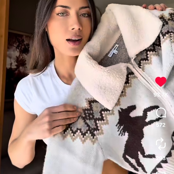 Horse Cardigan Saddle Up Fashion Nova Small S SOLD OUT - Picture 3 of 5